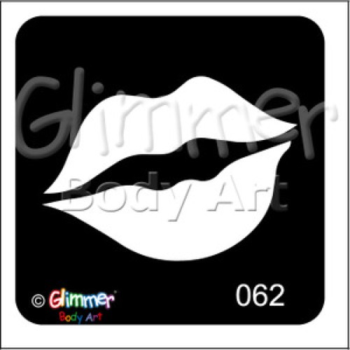 Glitter tattoo 062 Sexy Lips Pack Of 5 (062 Sexy Lips Pack Of 5)